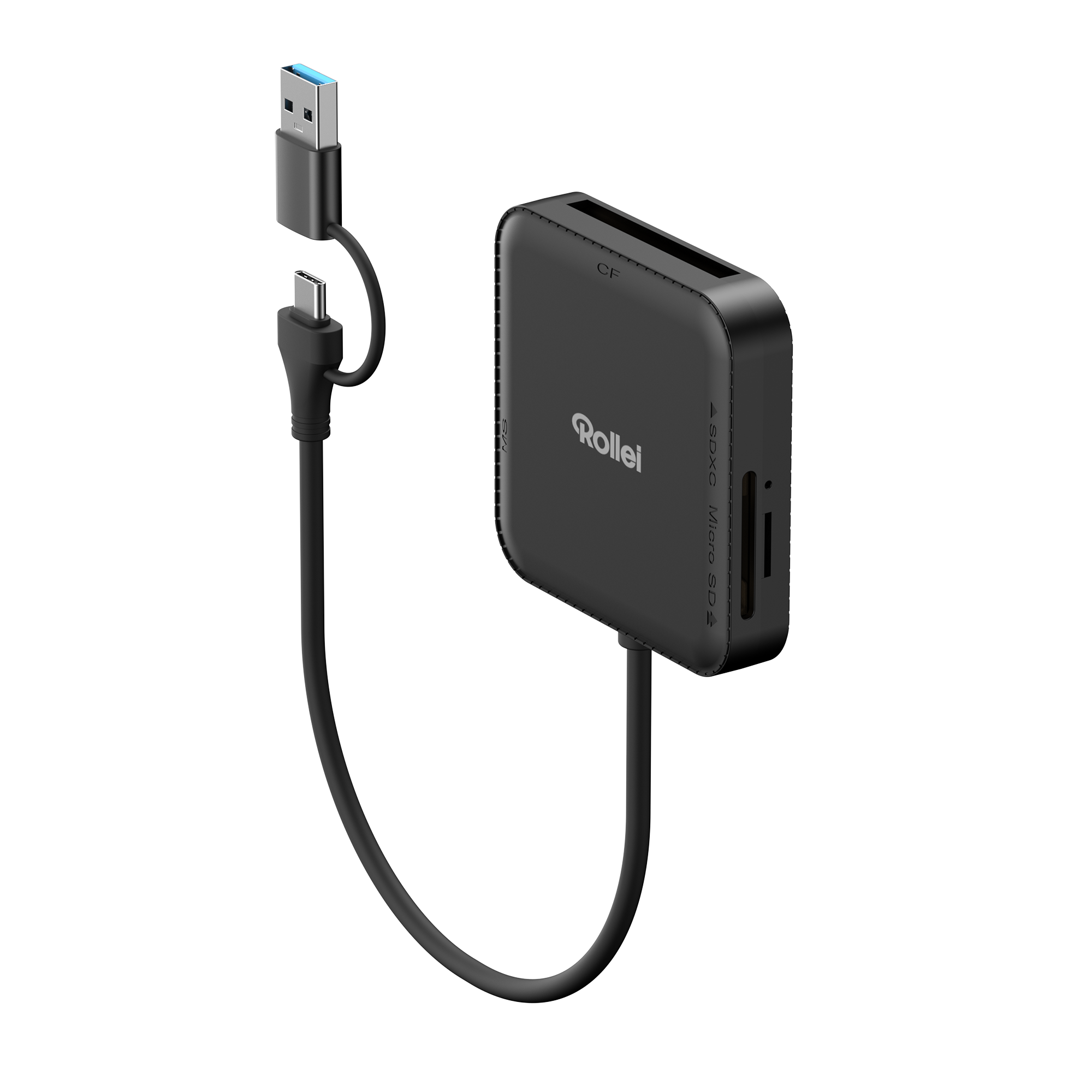 4-in-1 Kartenlesegerät | SD, CF, MS & microSD