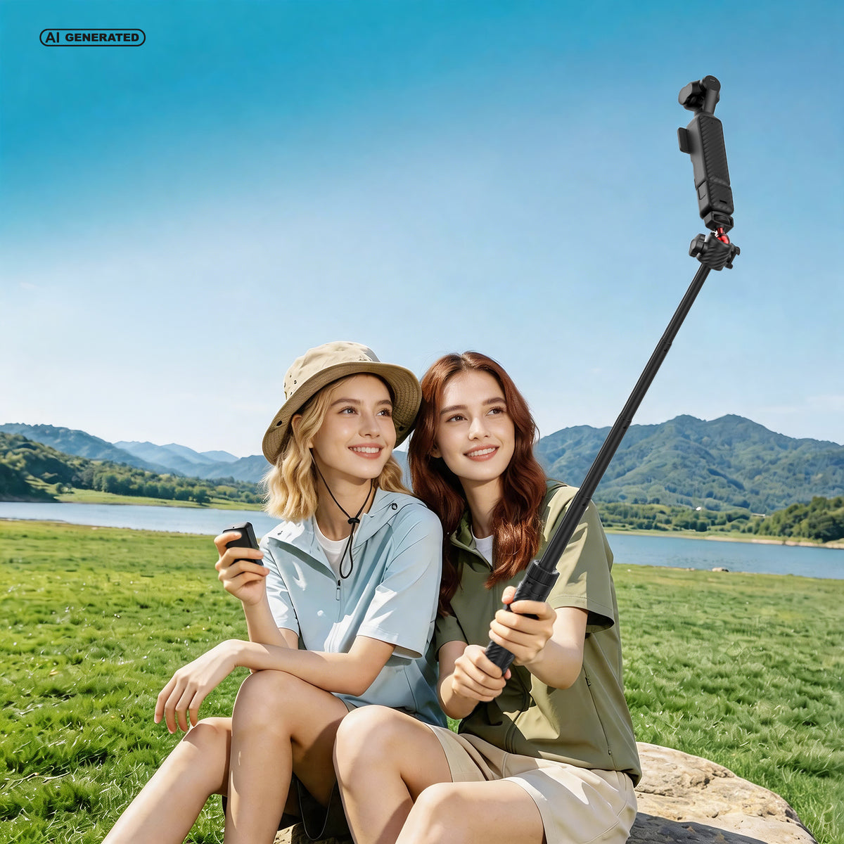 Comitok 2-in-1 Selfie Stick for DJI Osmo Pocket