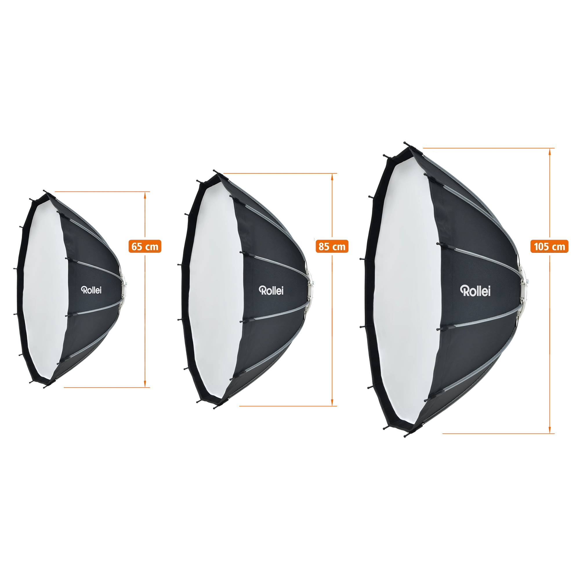Beauty-Dish I mit Klick-Mechanismus I versch. Größen