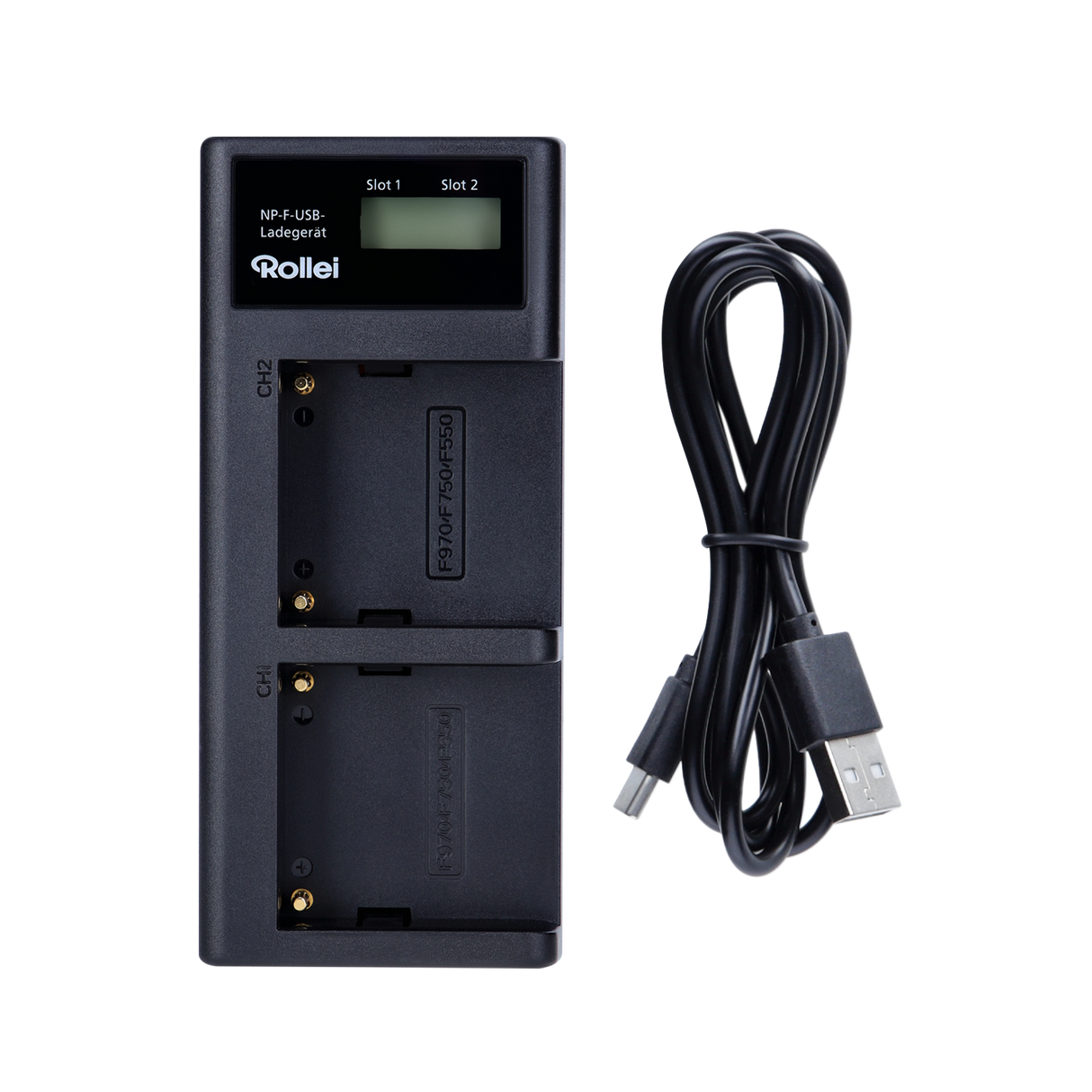 B-stock battery charger for np-f batteries