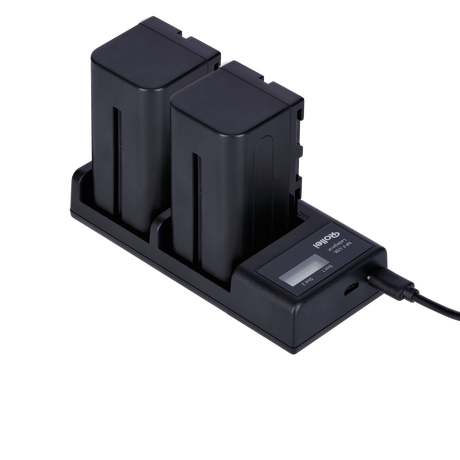 B-stock battery charger for np-f batteries