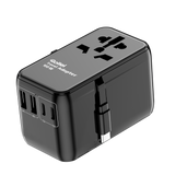 Reiseadapter I 100 Watt I mit 3 USB-C- & 2 USB-A-Anschlüssen
