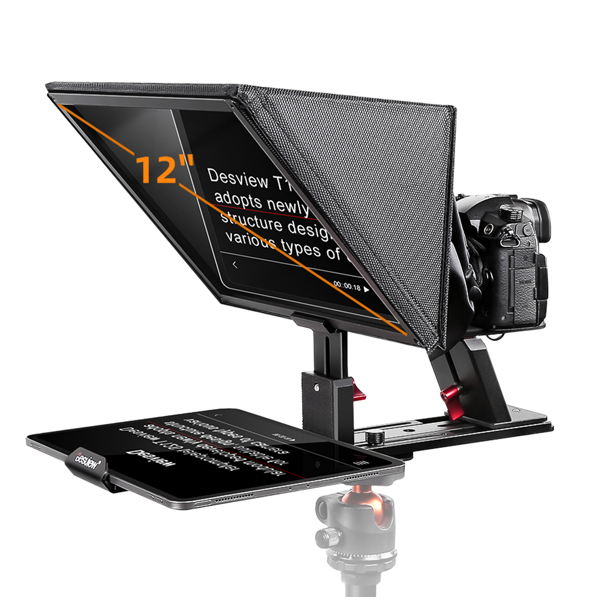 Desview T12S - Teleprompter für 12,9" Smartphones & Tablets