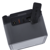 V-Mount Akku 99Wh V2 Pro – Detailansicht Anschlüsse