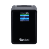 V-Mount Akku 99Wh V2 Pro – Vorderansicht Display groß