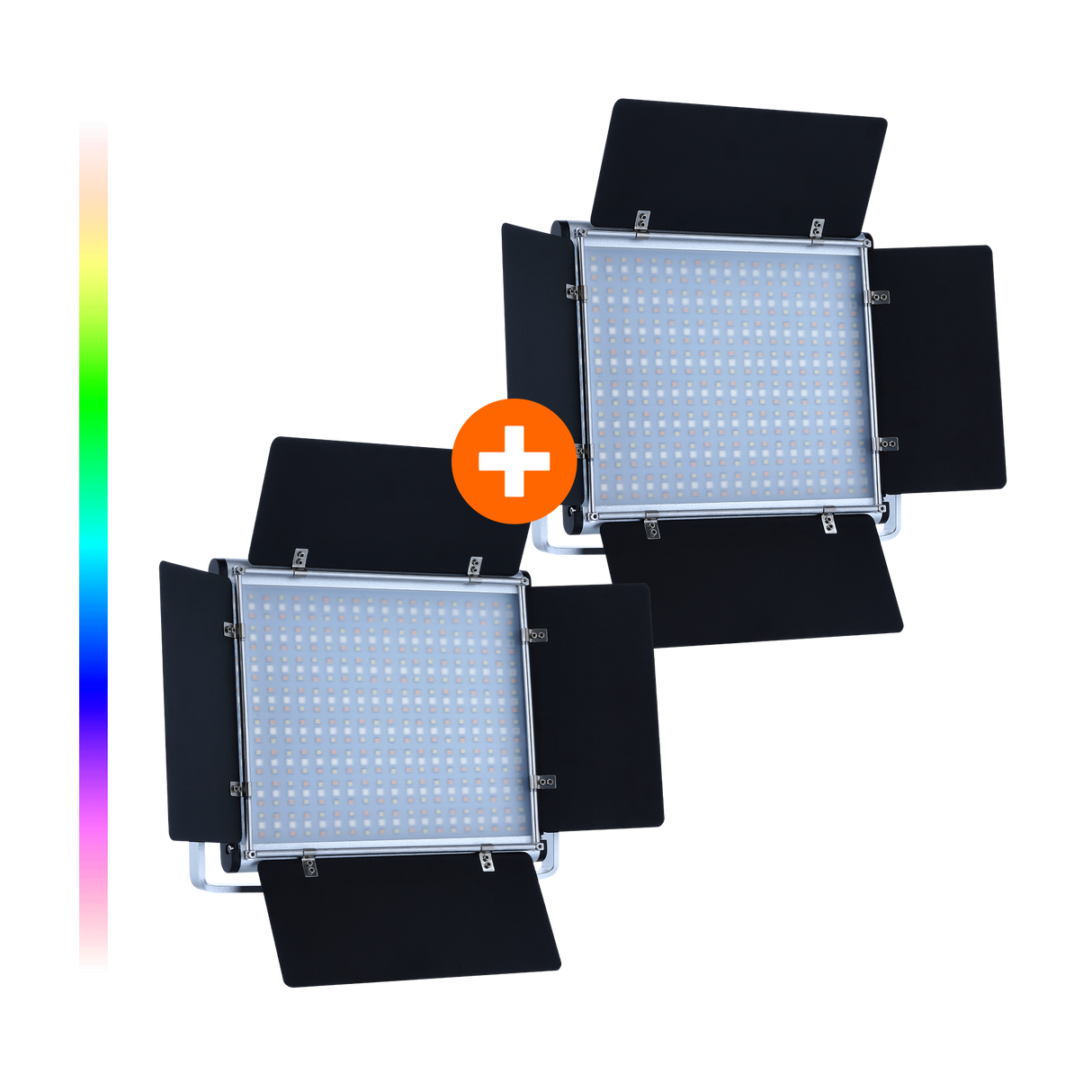Bundle 2x LUMIS Panel 600 RGB incl. tripod