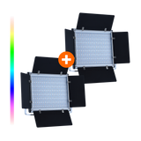 Bundle 2x LUMIS Panel 600 RGB incl. tripod