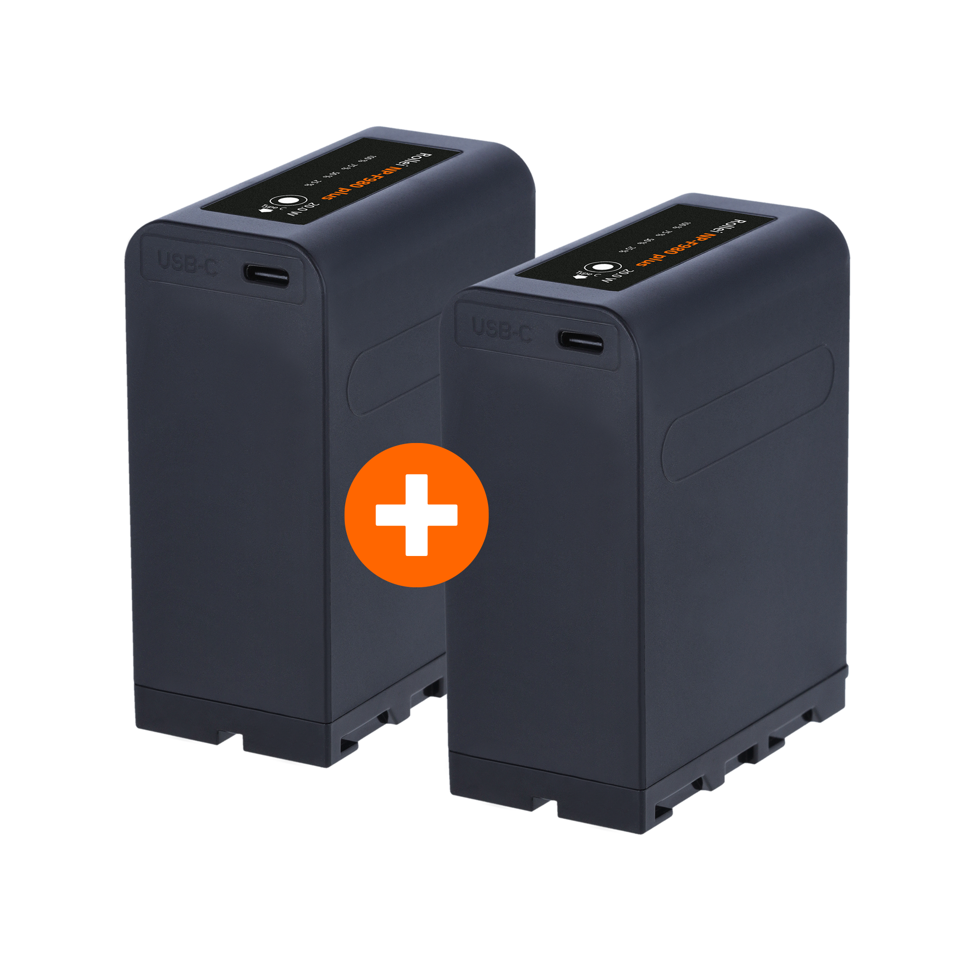 Bundle 2x Battery | Type Sony NP-F | various capacities