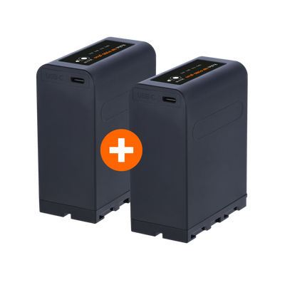 Bundle 2x Battery | Type Sony NP-F | various capacities