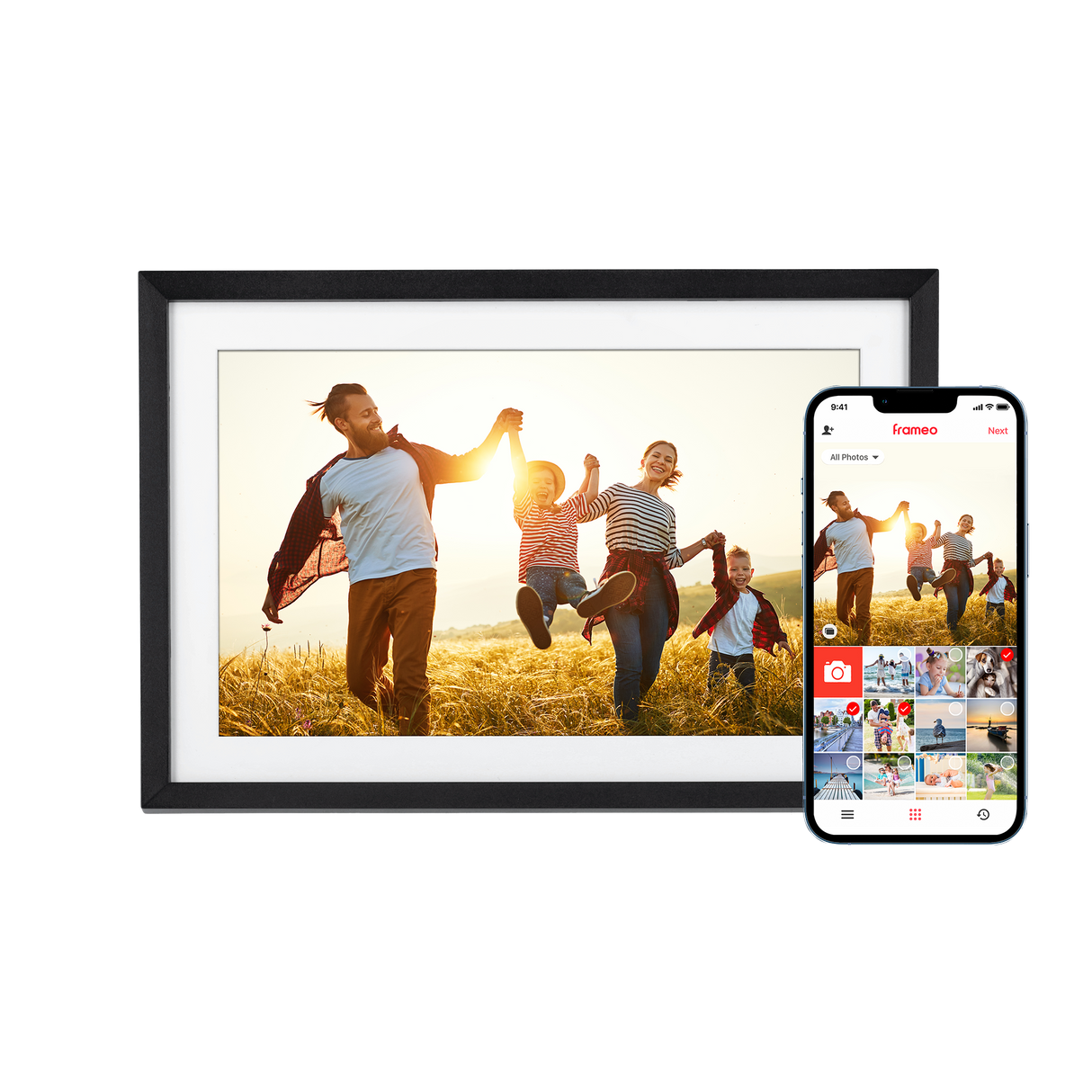 Smarter picture frame | 10.1 "Diagonal | Wifi | Frameo app | Model 107