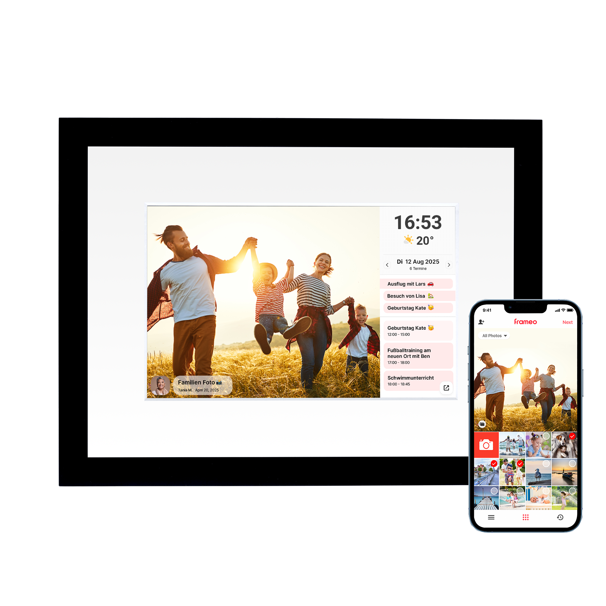 30530 Digitaler Bilderrahmen WiFi 110 | 10,1″ Touch & App