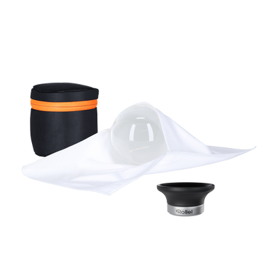 Lensball Bundle | 90mm Vollglaskugel inkl. Halterung