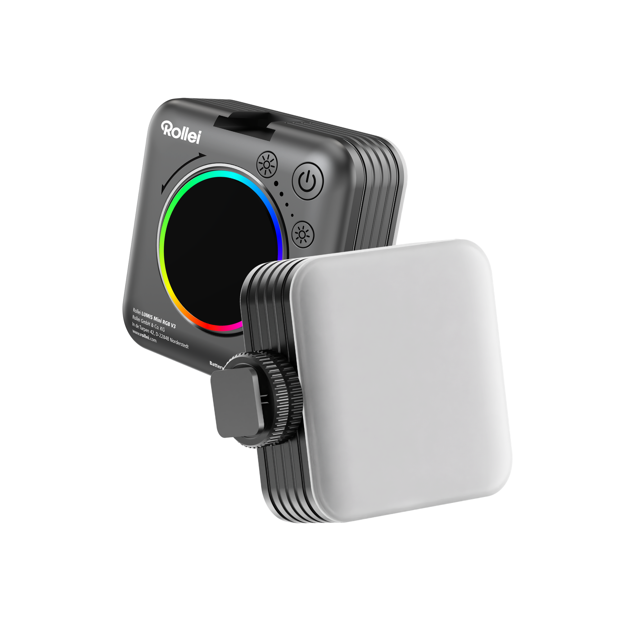 Bundle 2x Lumis Mini RGB V3 | Kompaktes 6W RGB-LED-Licht | Rollei