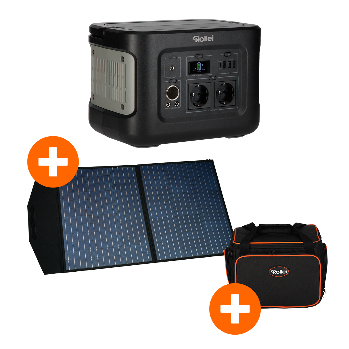 Bundle Power Station 500 + Solar Panel 100 + Transporttasche für Power Station 500