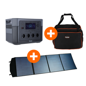 Bundle Power Station 2000 + Solar Panel 200 + transport bag for Power Station 2000