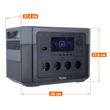 Bundle Power Station 2000 + Solar Panel 200 + Transporttasche für Power Station 2000