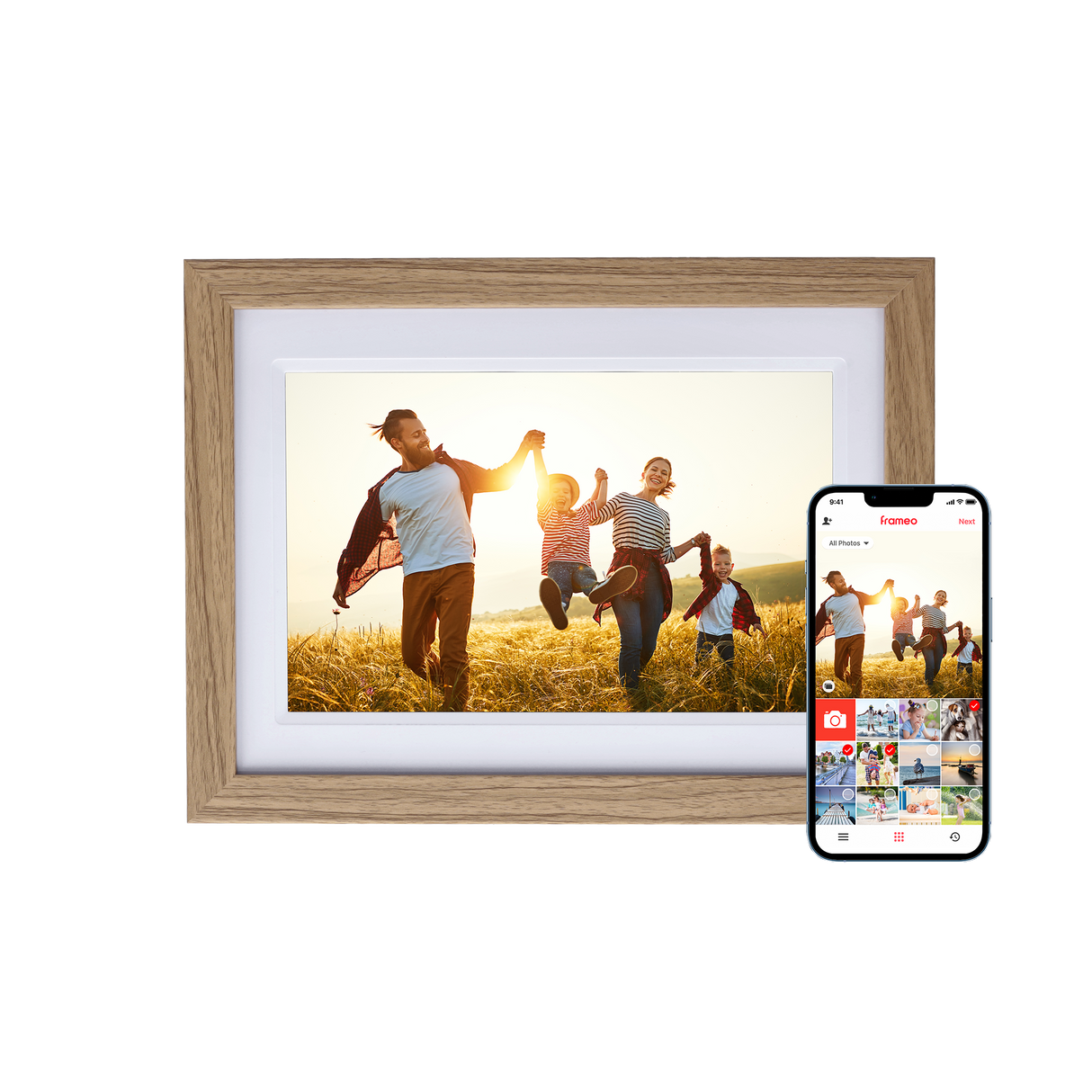 Smarter Bilderrahmen | 10,1" Diagonale | WiFi | Frameo App | Modell 1010