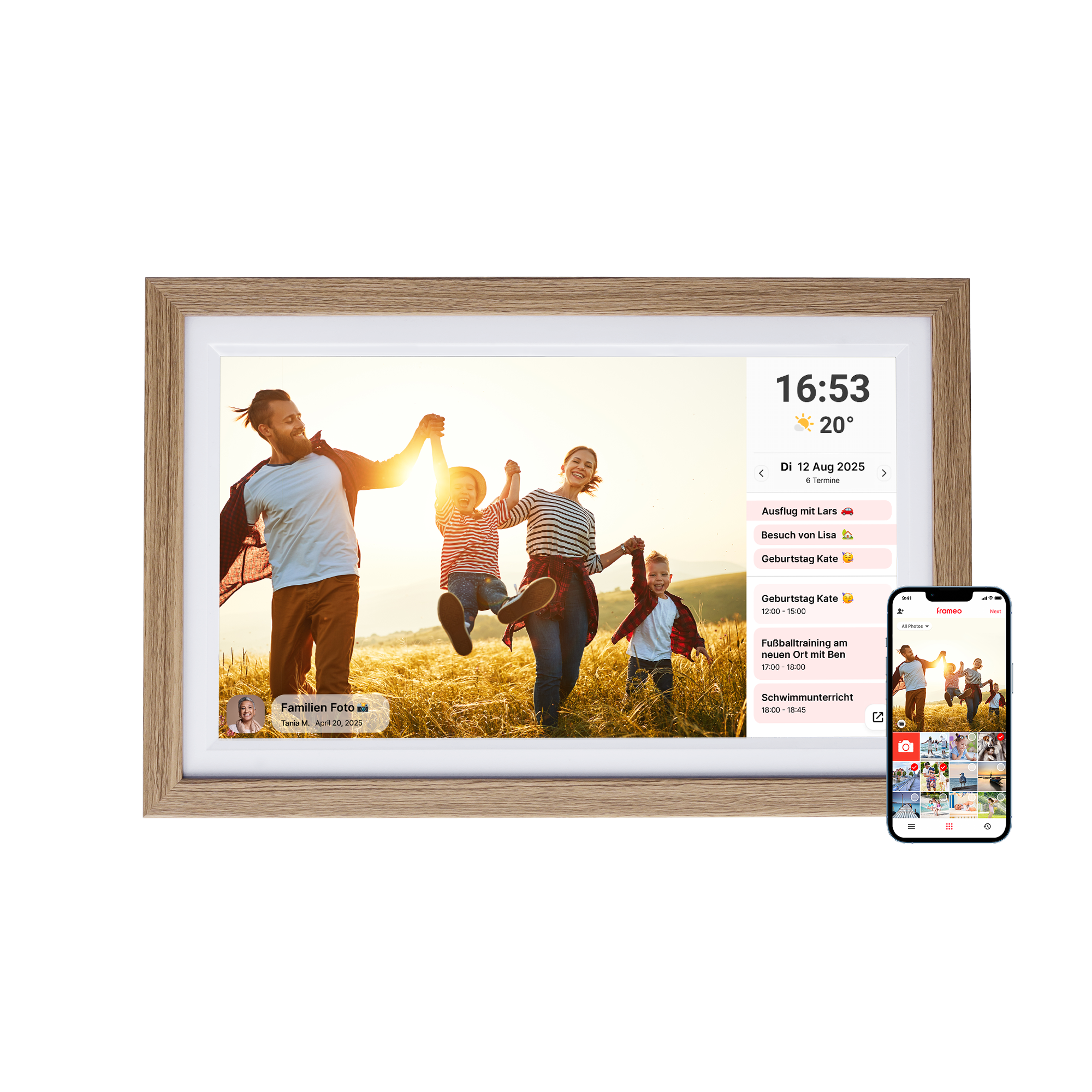 50016 Smart Frame Modell 152 mit WiFi | 32 GB Speicher für Fotos & Videos