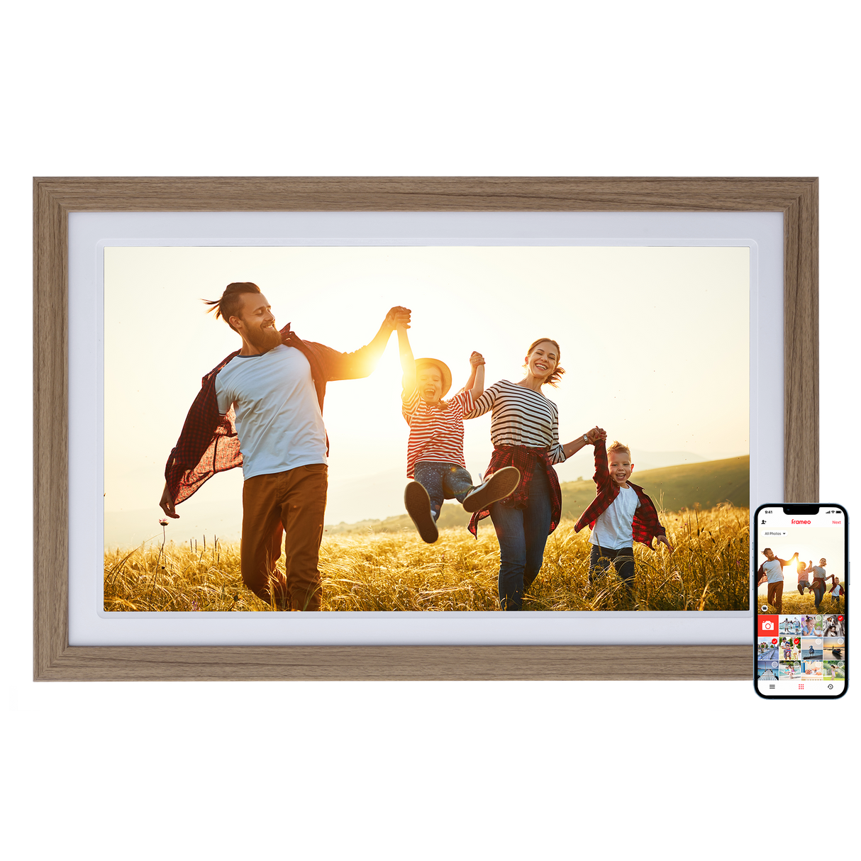 Smarter Bilderrahmen | 21,5" Diagonale | WiFi | Frameo App | Modell 212