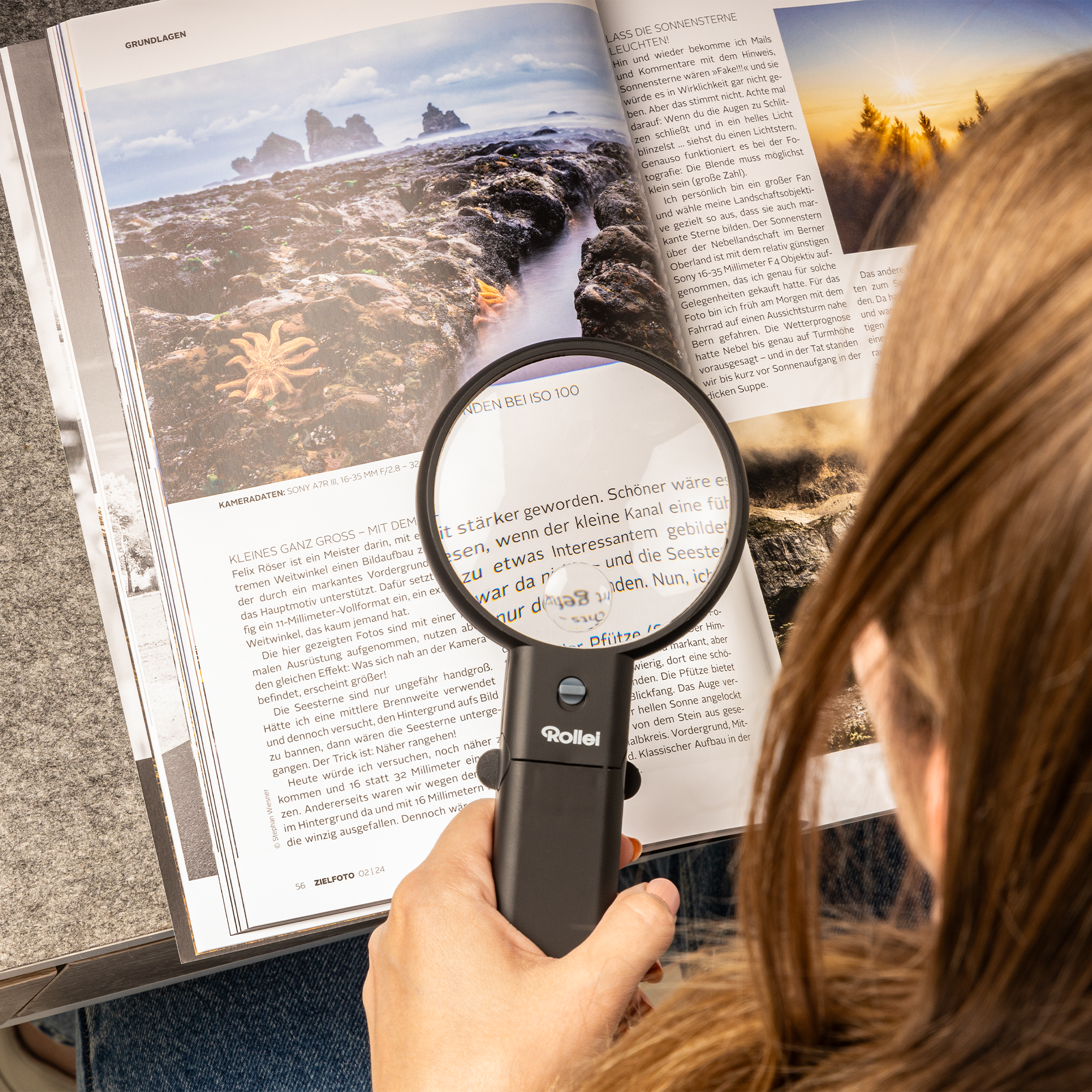 Hand Magnifier I with LED Light
