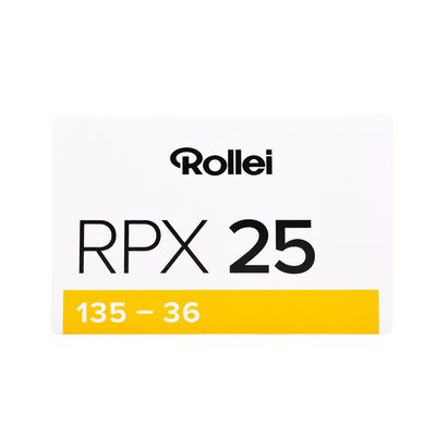 RPX Schwarzweiß-Negativfilm | 35 mm & Rollfilm | ISO 25 / 100 / 400