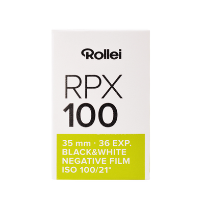 RPX Schwarzweiß-Negativfilm | 35 mm & Rollfilm | ISO 25 / 100 / 400