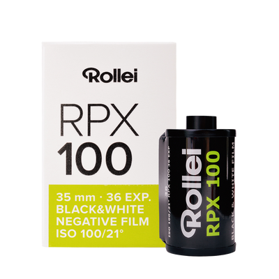 RPX Schwarzweiß-Negativfilm | 35 mm & Rollfilm | ISO 25 / 100 / 400