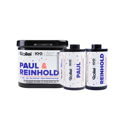 PAUL & REINHOLD Black and White Negative Film | 35mm | 36 Exposures | ISO 640 Twin Pack
