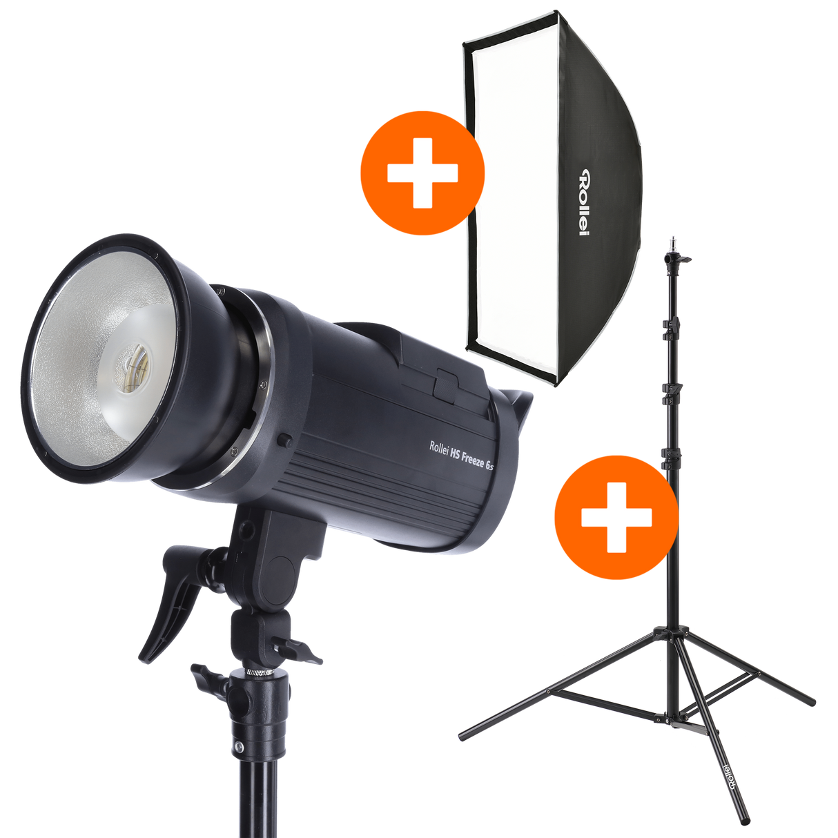 Bundle HS Freeze 6s + lamp tripod 285 cm + click softbox 70 x 100 cm