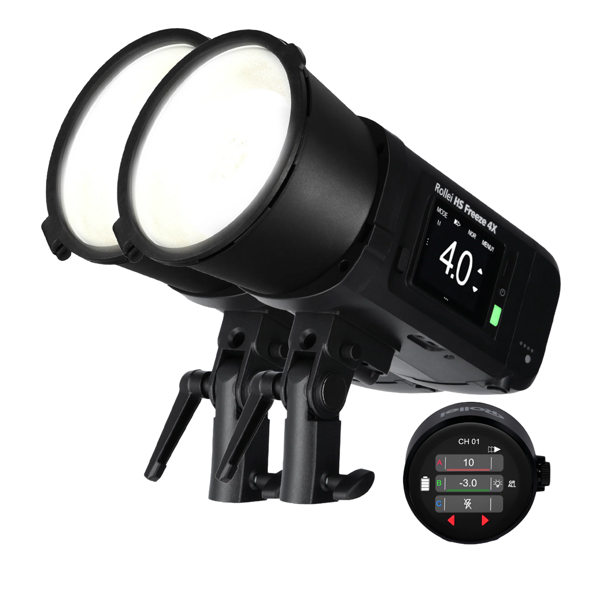 Bundle 2x HS Freeze 4X | Studio Flash with Battery | incl. Radio Transmitter
