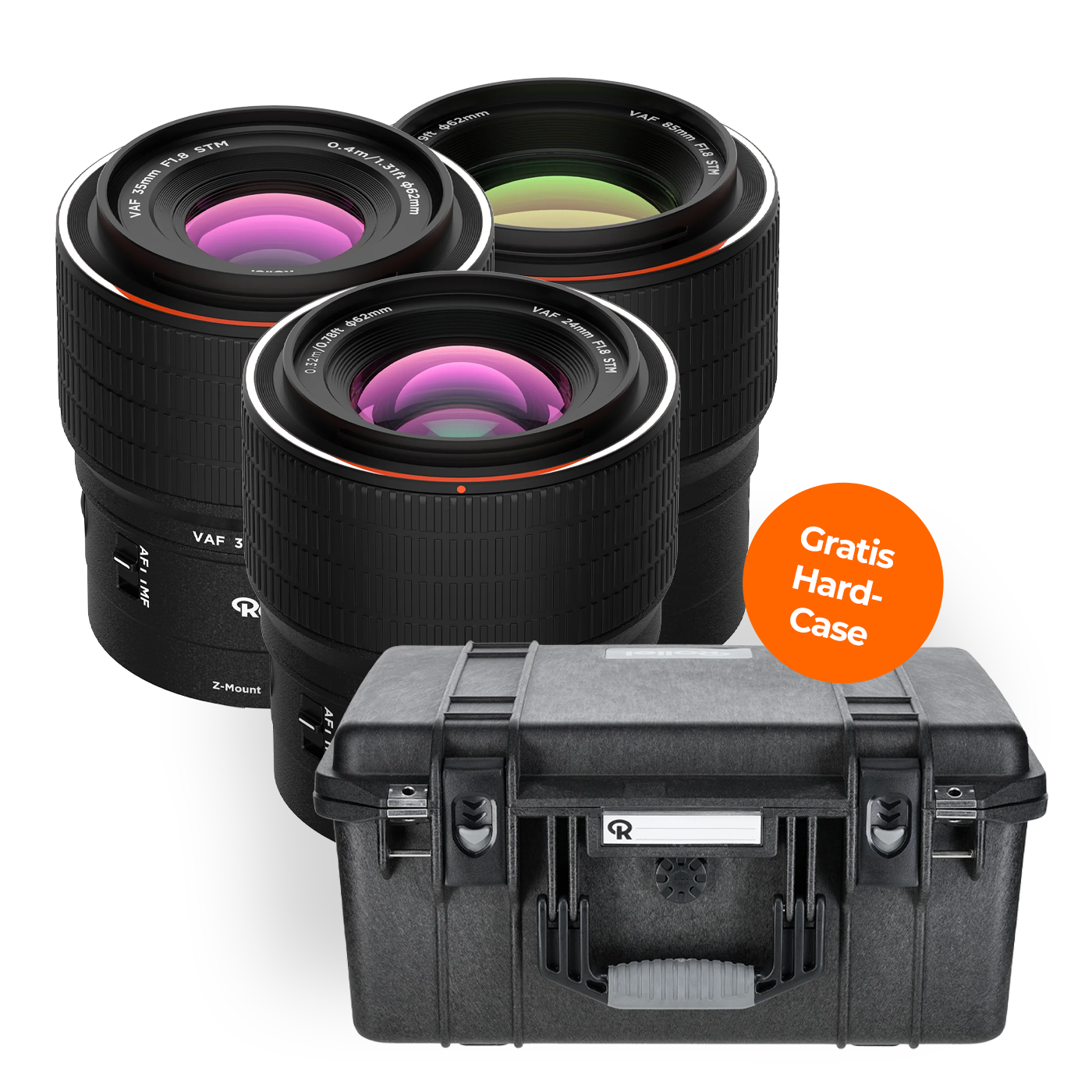 Rollei Objektiv Bundle + gratis Hardcase | 24mm 35mm 85mm | Nikon Z-Mount