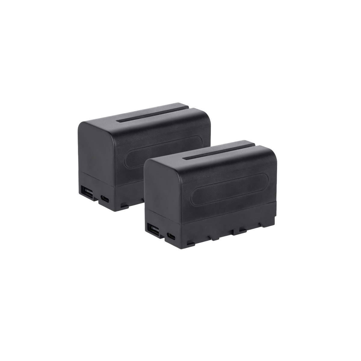 Bundle 2x NP-F Battery with USB-C | various capacities