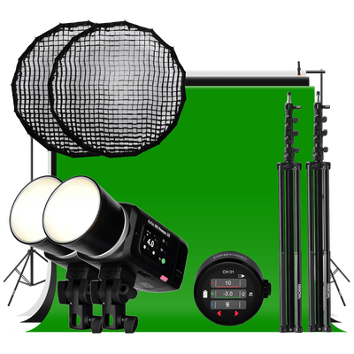 Studio Bundle HS Freeze 2X – Komplettset mit Softbox, Stativ & Funksender