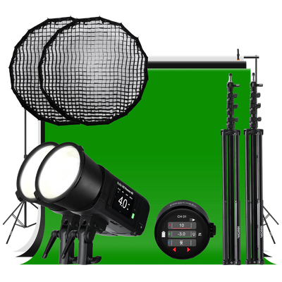 Studio Bundle HS Freeze 4X – Complete Set with Softbox, Stand & Radio Trigger