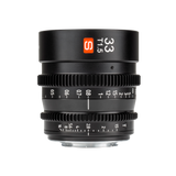 Cine lens S 33mm T/1.5 with Micro Four Thirds Mount