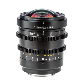 20mm T/2.0 cine lens with Sony E-mount