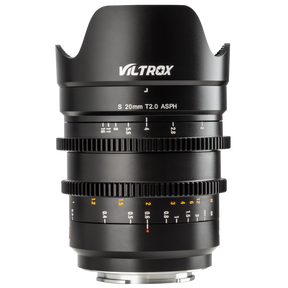20mm T/2.0 cine lens with Sony E-mount