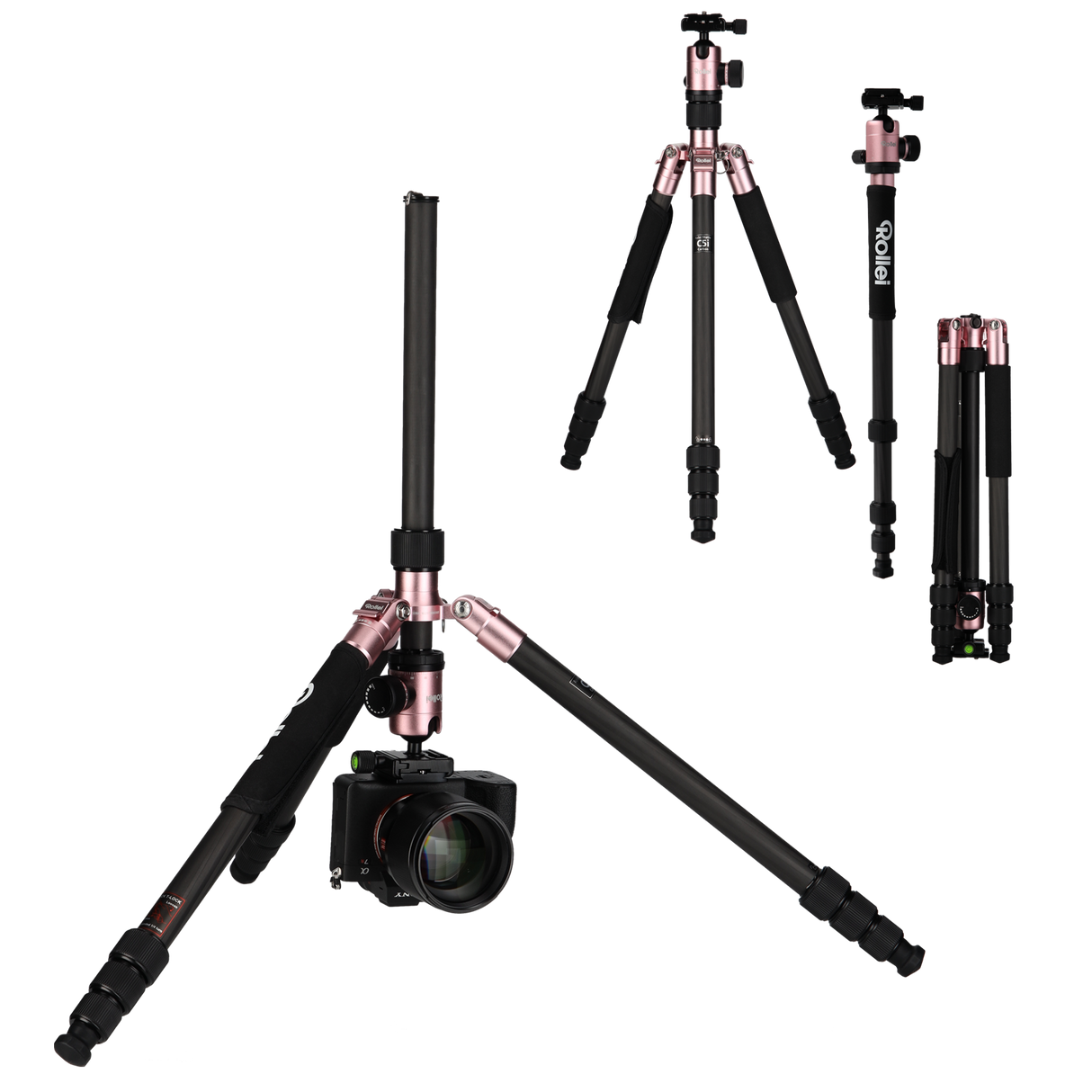 C5i Rose Gold - Carbon Tripod