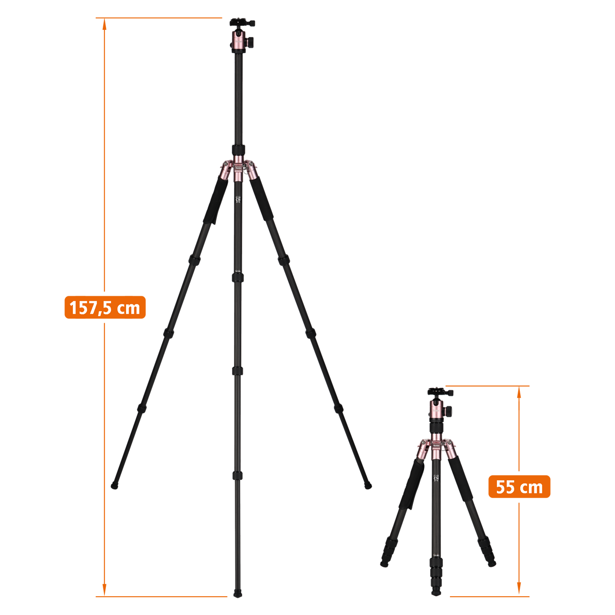 C5i Rose Gold - Carbon Tripod