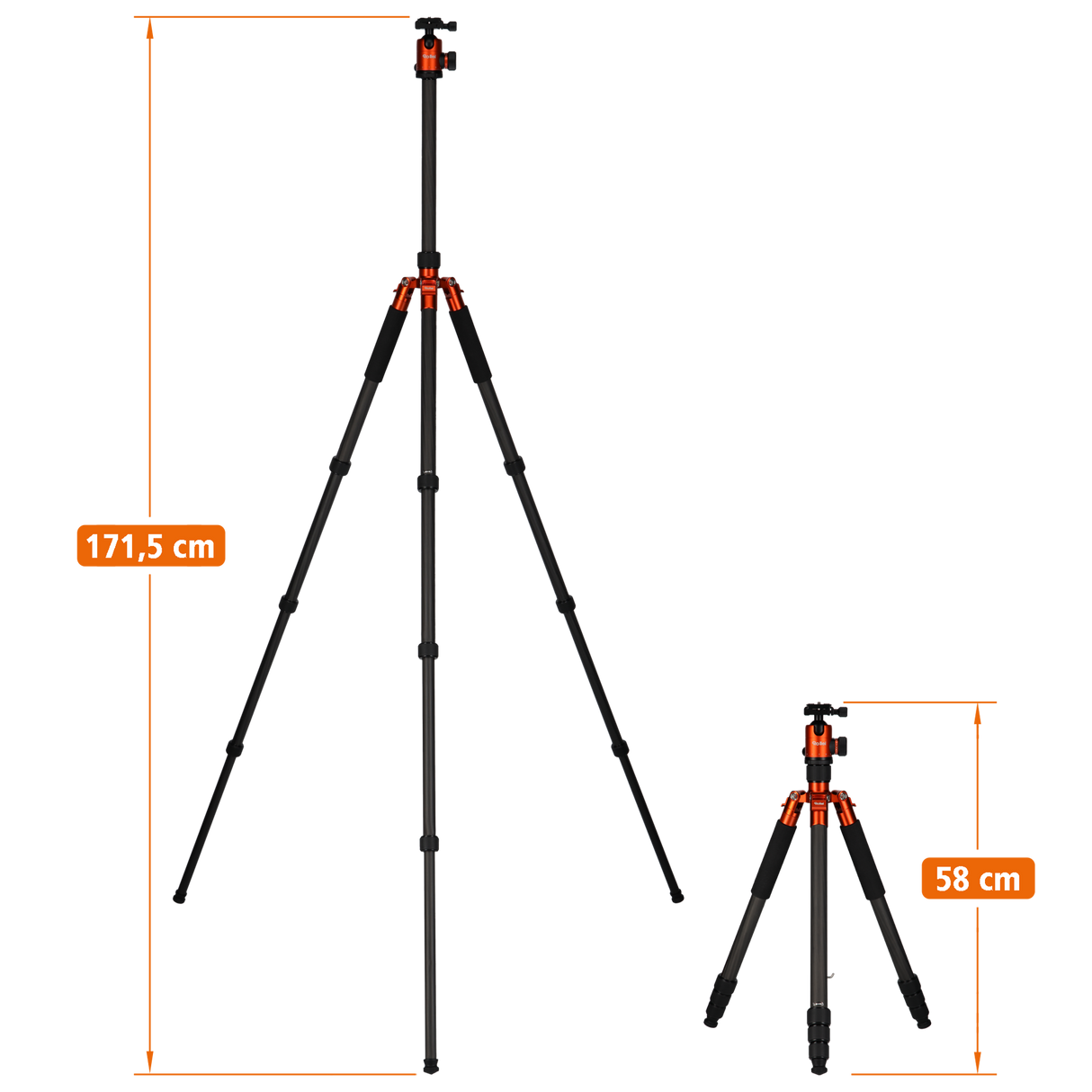 B-stock:C6i Orange Edition - carbon tripod - limited edition