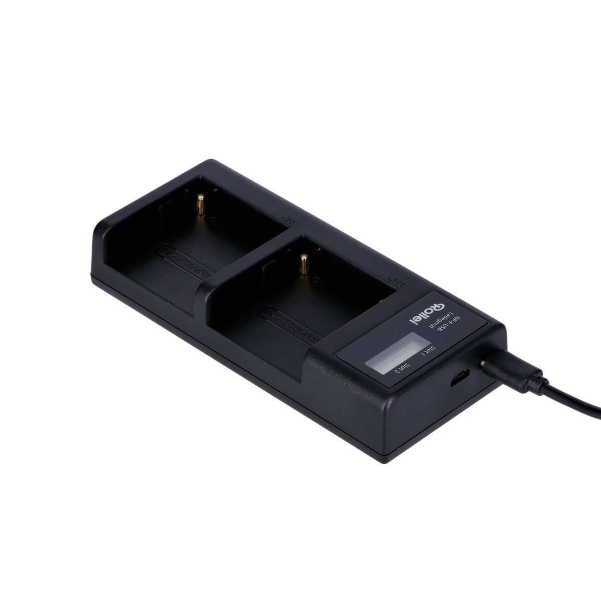 Battery charger for NP-F batteries