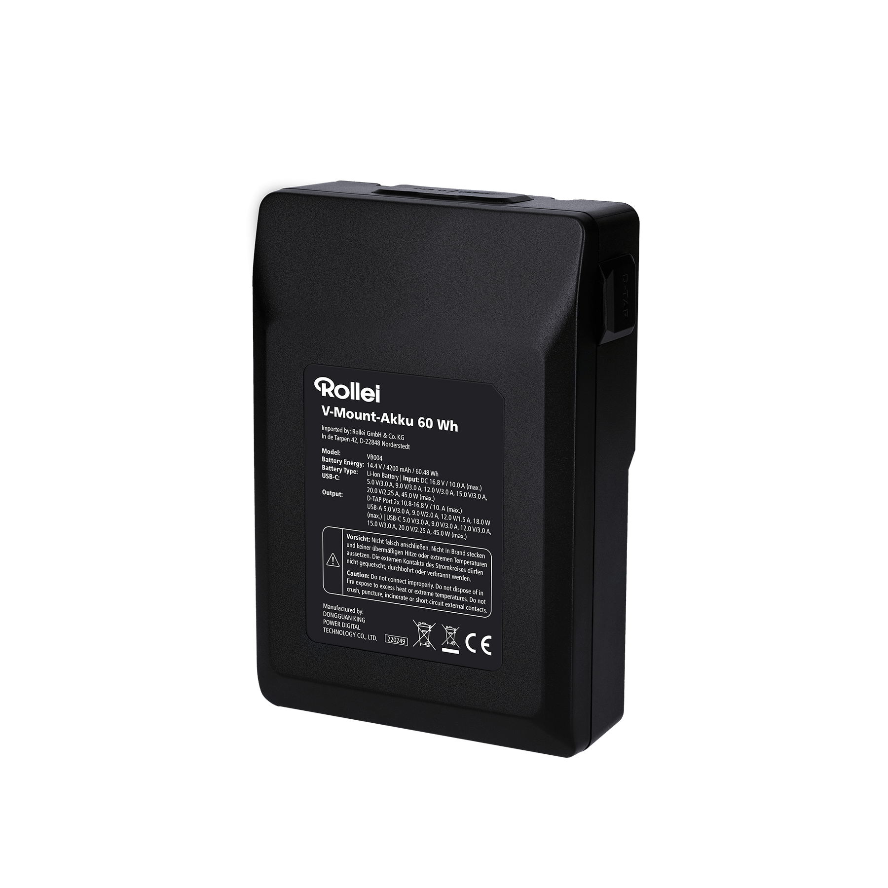V mount battery 60 Wh