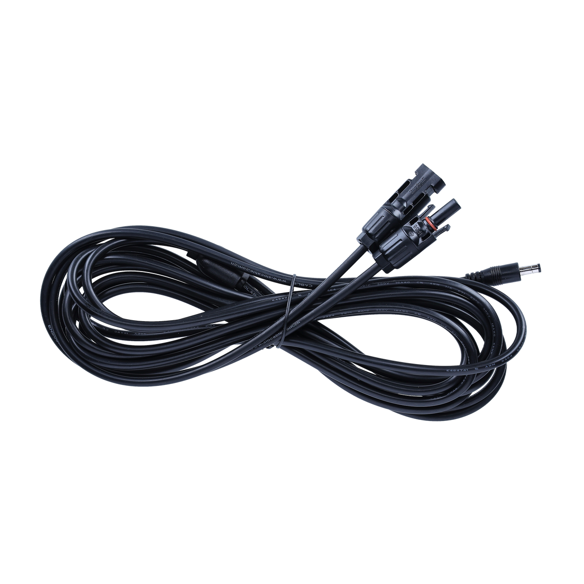 Extension cable for solar panel