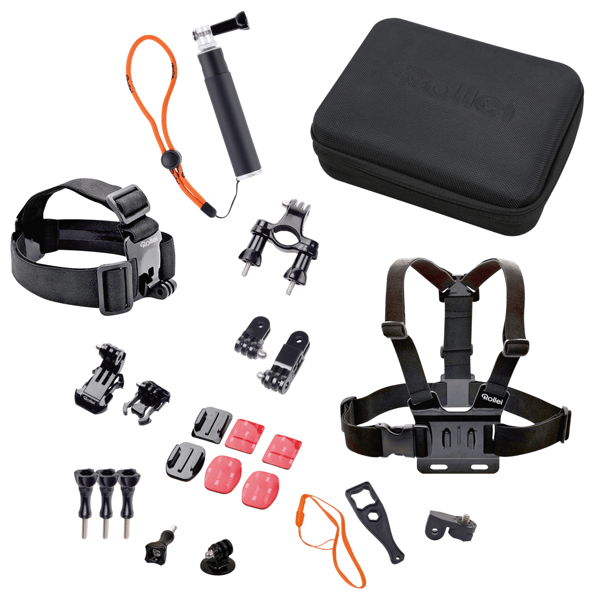 Rollei Actioncams B-Ware: Actioncam Zubehör Set Outdoor für Actioncams und GoPro