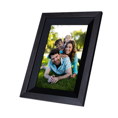 Rollei Smart Frame WiFi 105 in brown wood. 10.1 inch digital photo frame with WiFi function for playing your photos and videos with sound, color: wood black Rollei Smart Frame WiFi 105 in brown wood. 10.1 inch digital photo frame with WiFi function for playing your photos and videos with sound, color: wood black