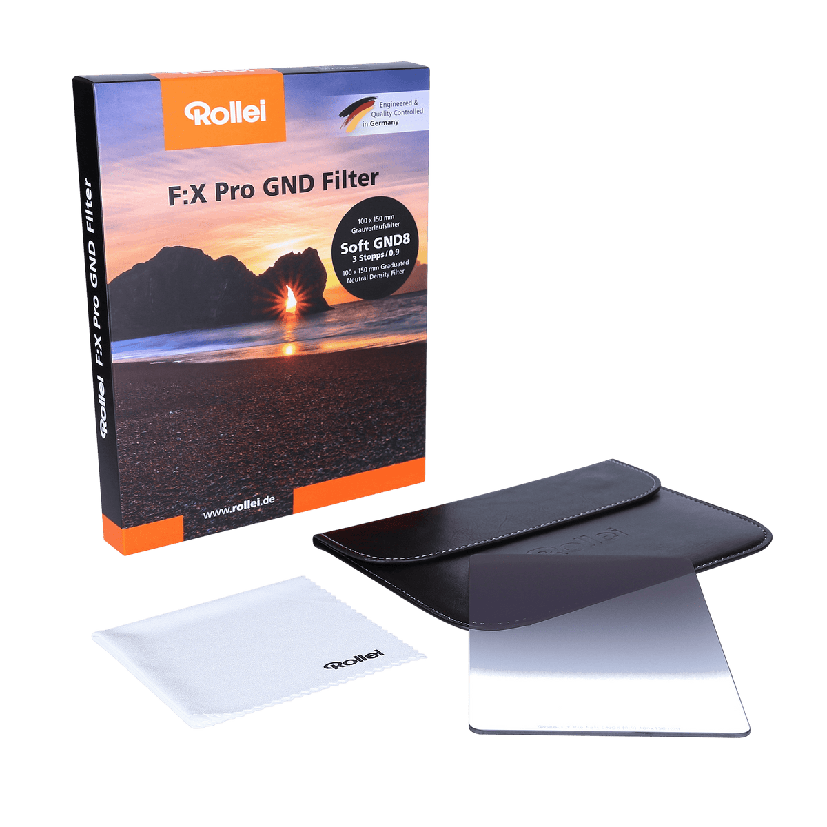 Rollei Filter F:X Pro Soft Rechteckfilter - Grauverlaufsfilter 100 mm