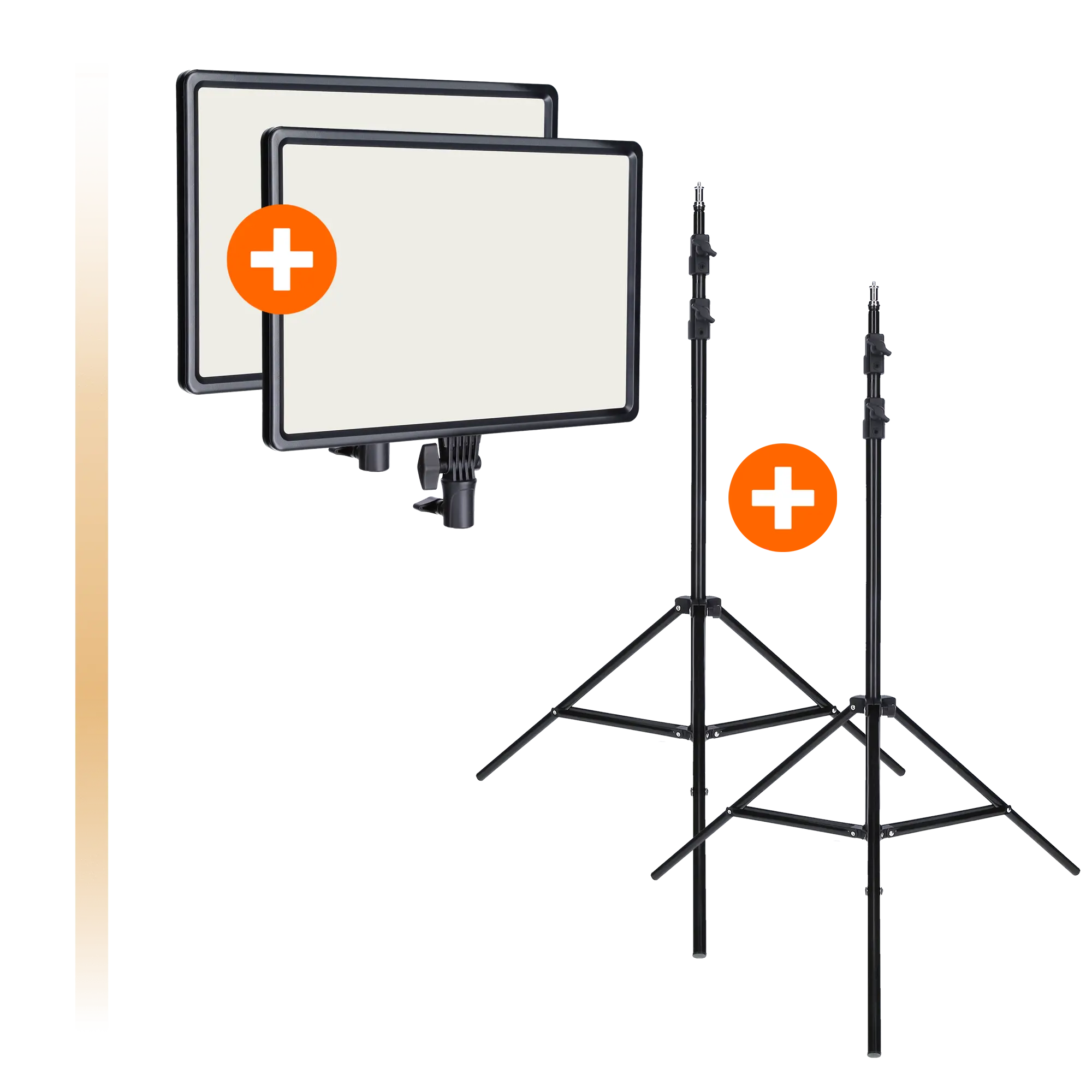 Bundle 2x Lumis LED-Panel Bi-Color inkl. Stativ